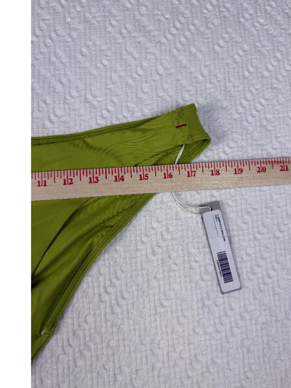 Everlane The Low-Rise Bikini Bottom PEP Green Size L NWT